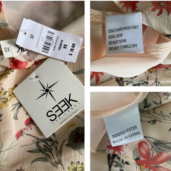 LF Seek The Label Floral Cream Tank Top - Picture 4 of 4